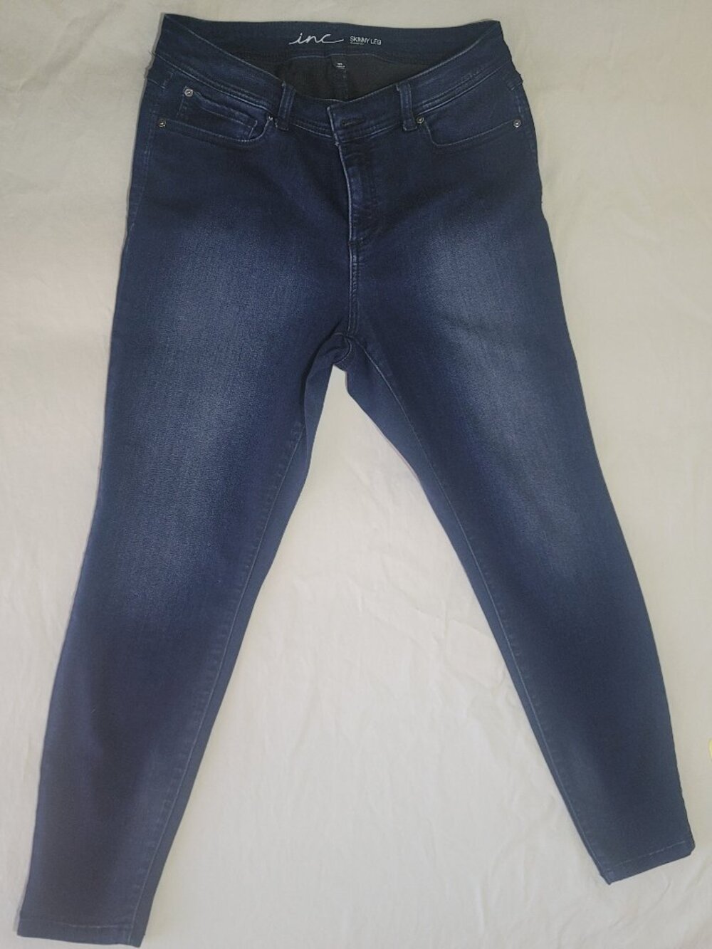 INC Skinny Leg Jeans, Curvy Fit, Size 12s, Indigo